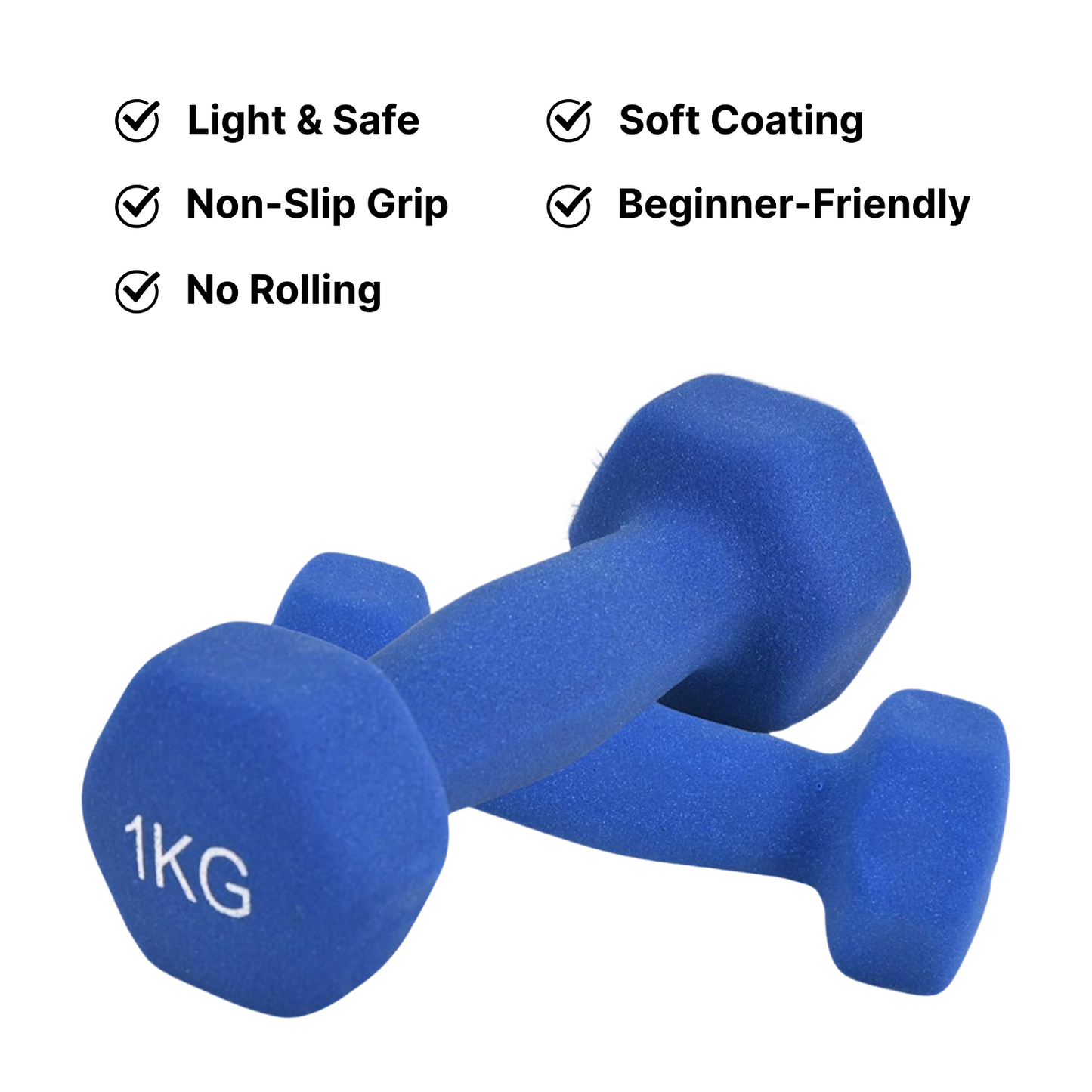 Neoprene Dumbbell (0.5-1kg) - Arm Toning