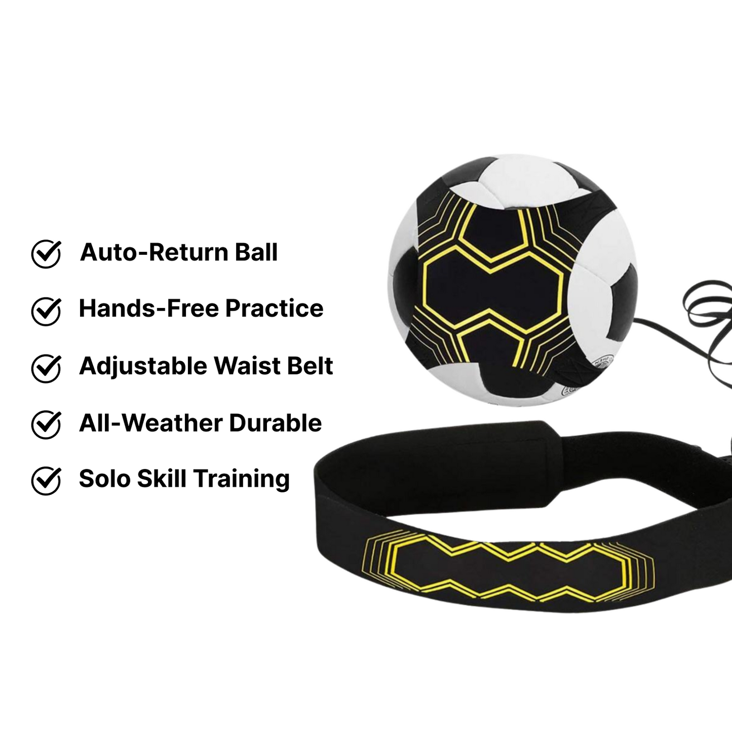 Soccer Kick Trainer Belt for Solo Practice