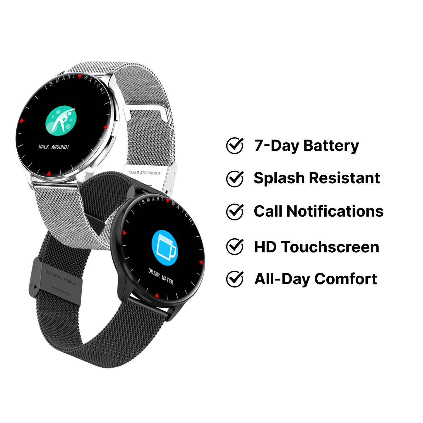 MoveFit Round Smart Watch – Where Fitness Meets Fashion