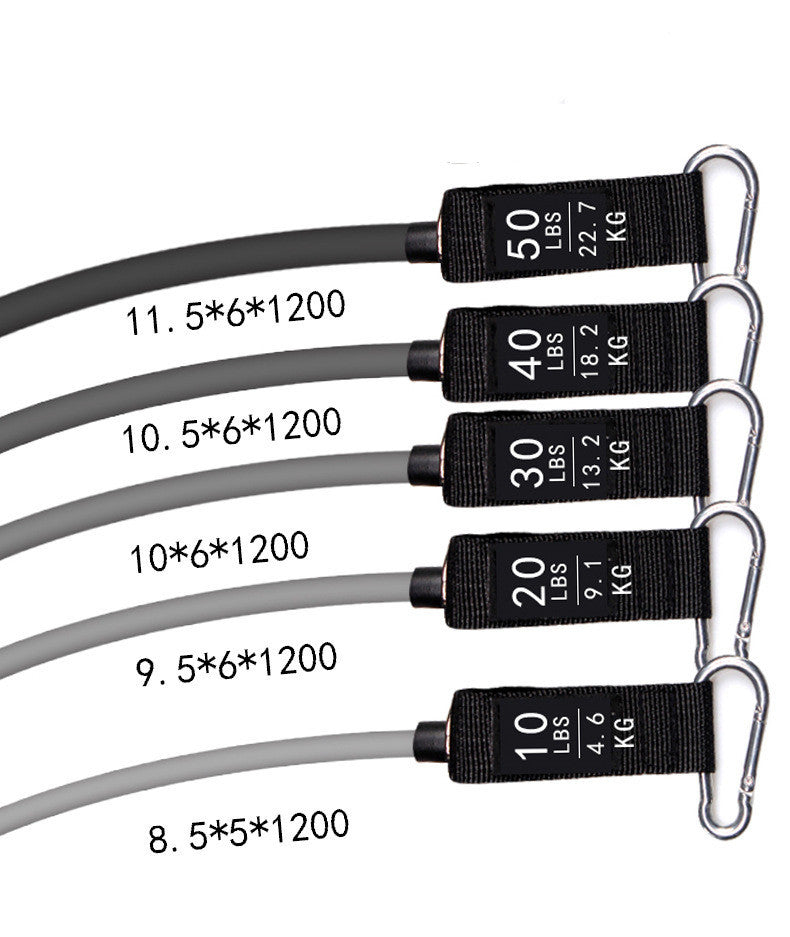 11-Piece Resistance Band Set - Handles, Ankle Straps, Door Anchor & Loop Bands