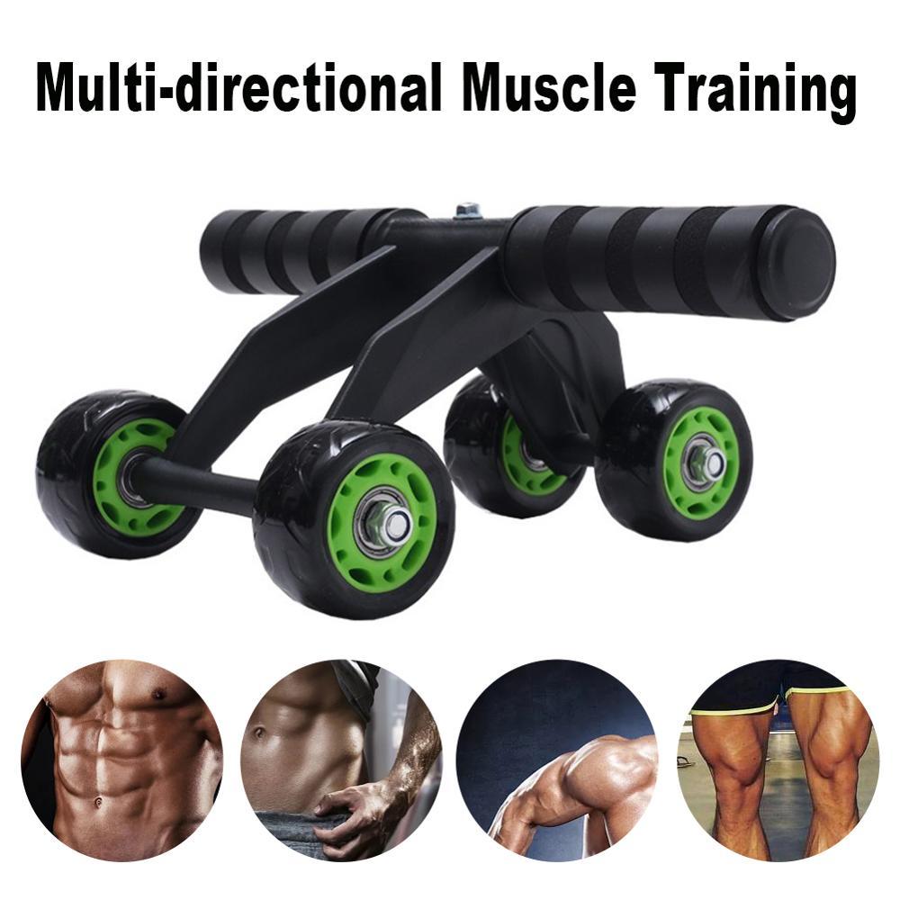 4-Wheel Ab Roller with Ergonomic Foam Handles
