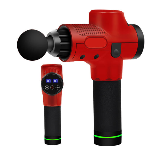 Carbon Fiber Massage Gun with Digital Display & 6 Heads