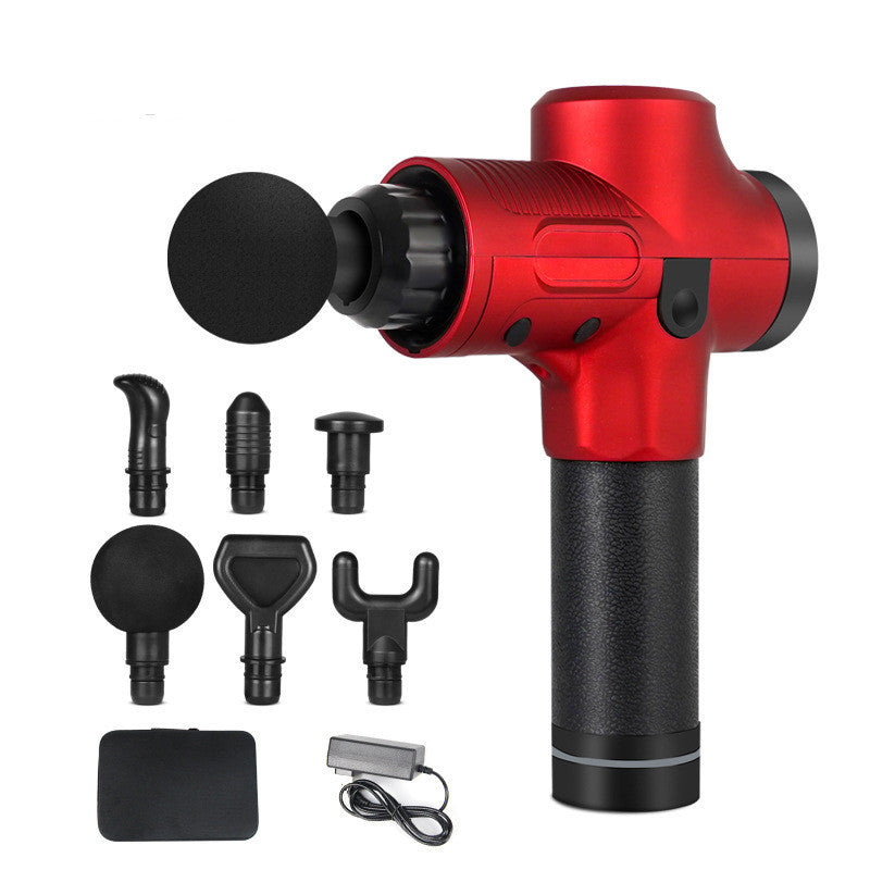 Carbon Fiber Massage Gun with Digital Display & 6 Heads