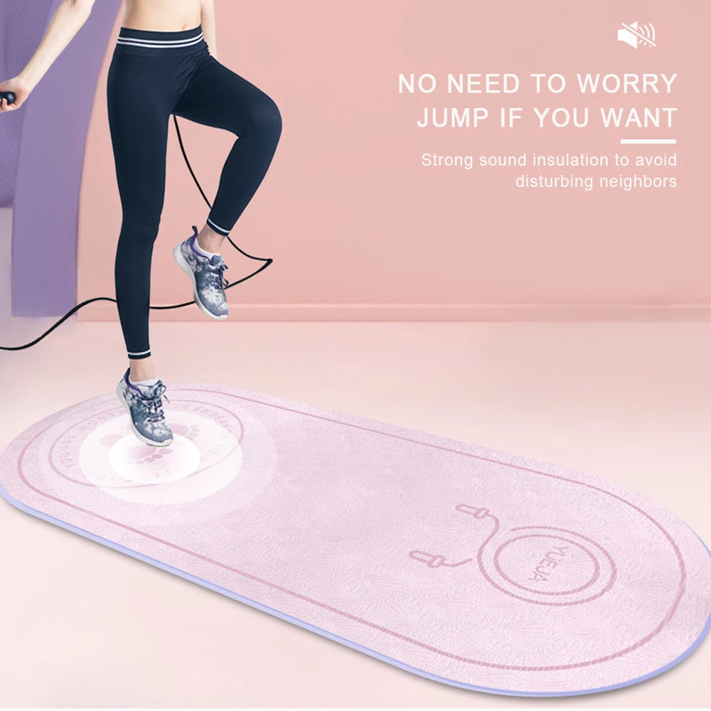 Non-Slip High-Density TPE Yoga Mat + Jump Rope