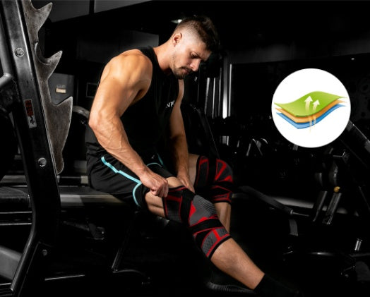 Knee Brace with Dual Straps - Adjustable Compression