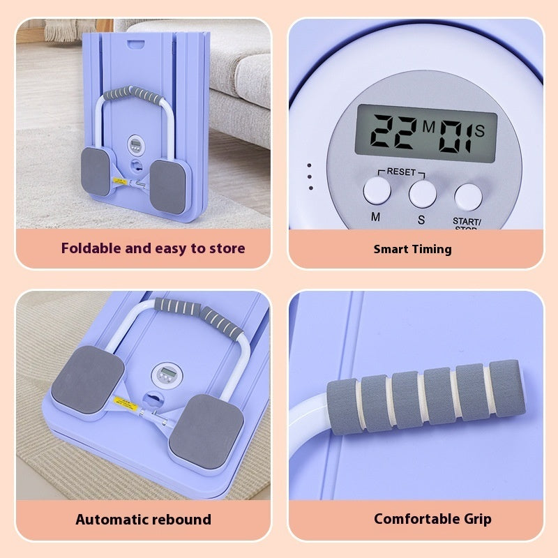 Supine Sit-Up Automatic Rebound Board - Abdominal Exercise Equipment (Foldable)