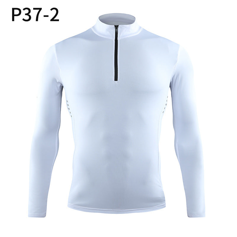 Men’s Quarter Zip Compression Fitness Shirt