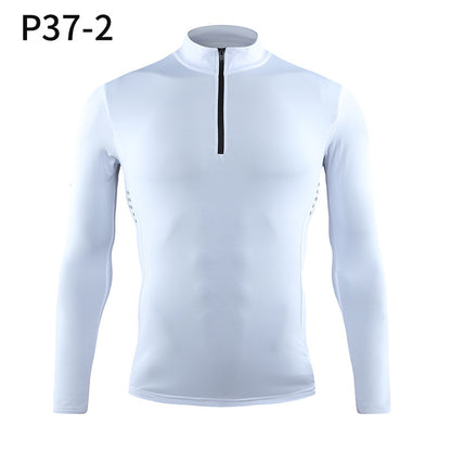 Men’s Quarter Zip Compression Fitness Shirt