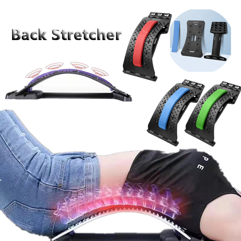Adjustable Back Stretcher with Acupressure & Magnet Therapy