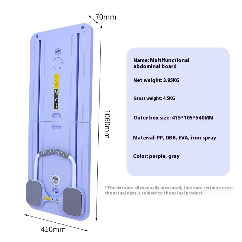 Supine Sit-Up Automatic Rebound Board - Abdominal Exercise Equipment (Foldable)