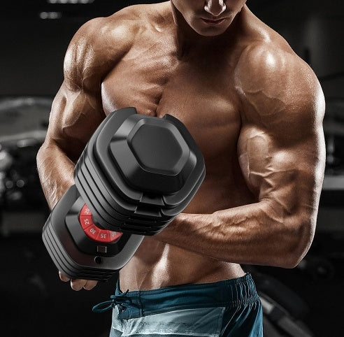 Adjustable 55LB Dumbbell Set Home