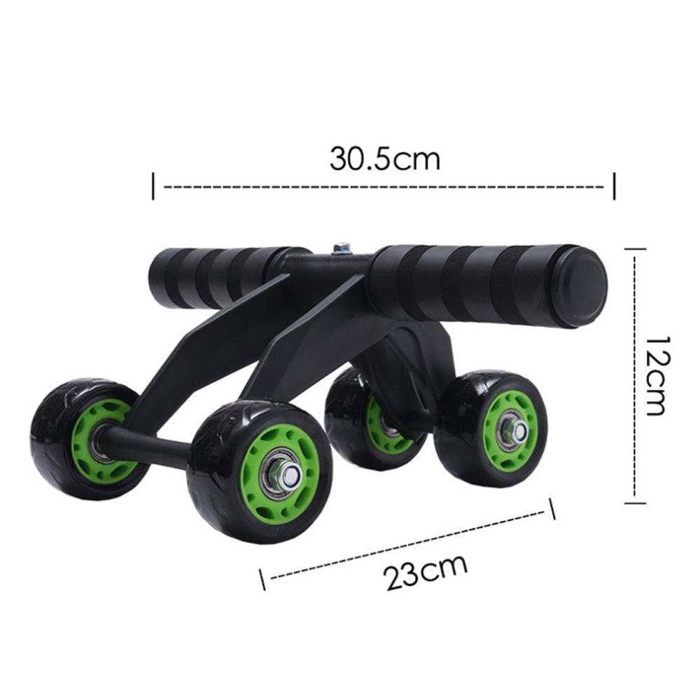 4-Wheel Ab Roller with Ergonomic Foam Handles