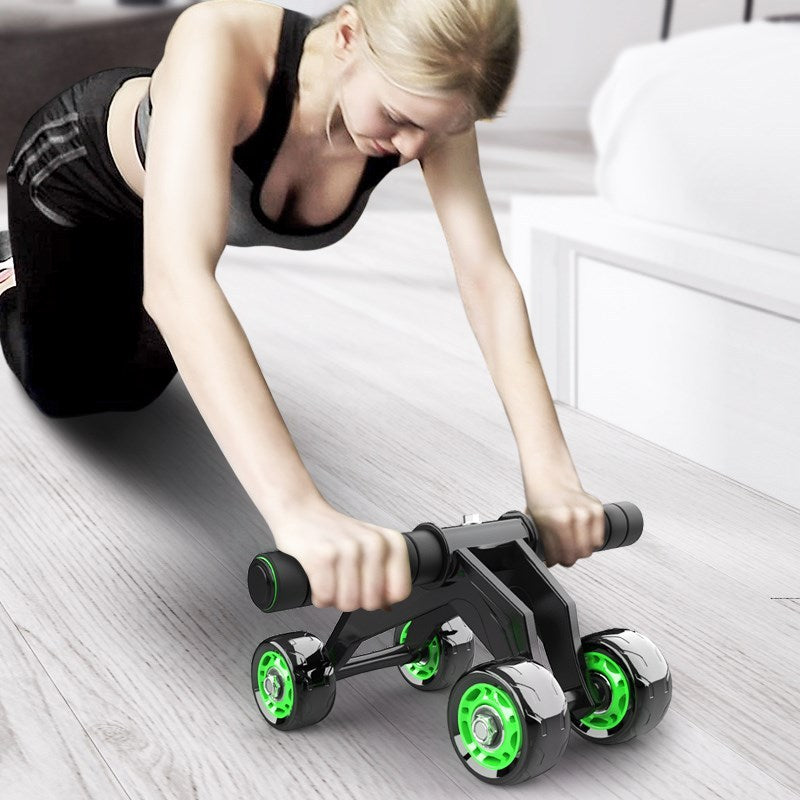 4-Wheel Ab Roller with Ergonomic Foam Handles