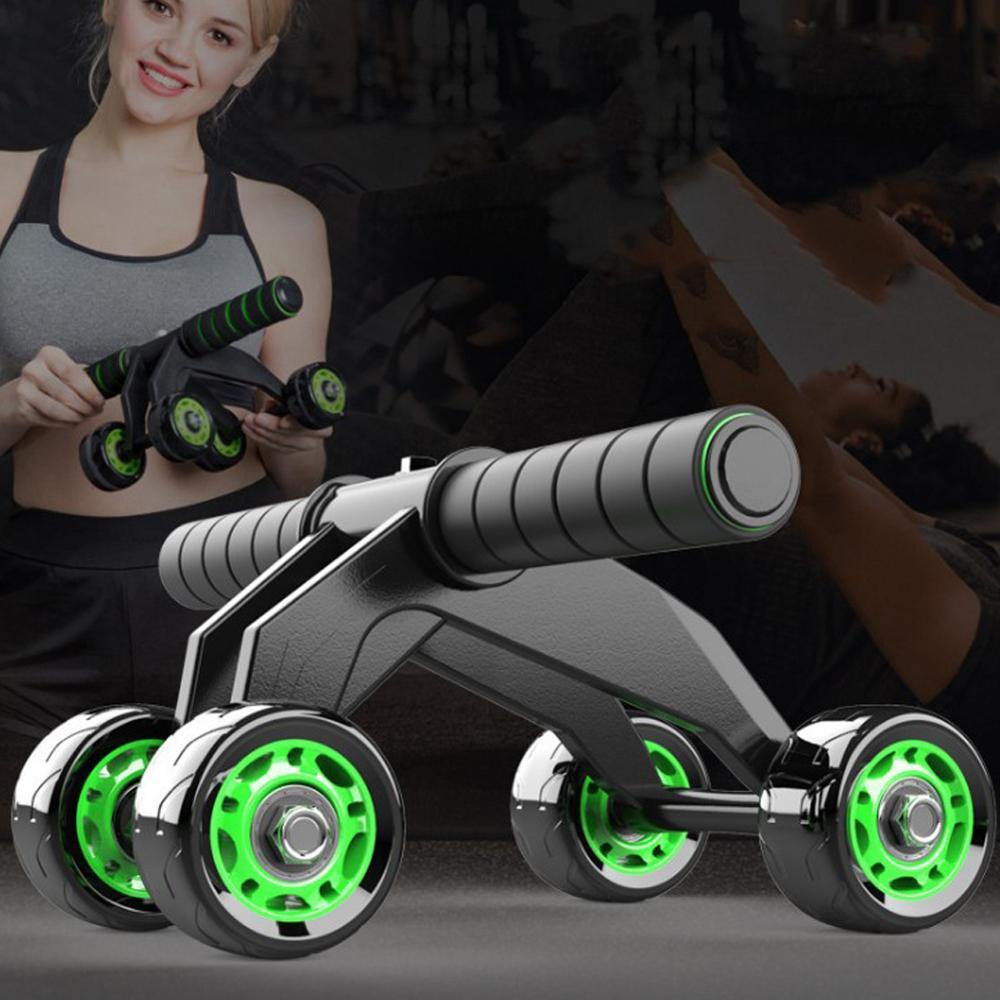 4-Wheel Ab Roller with Ergonomic Foam Handles