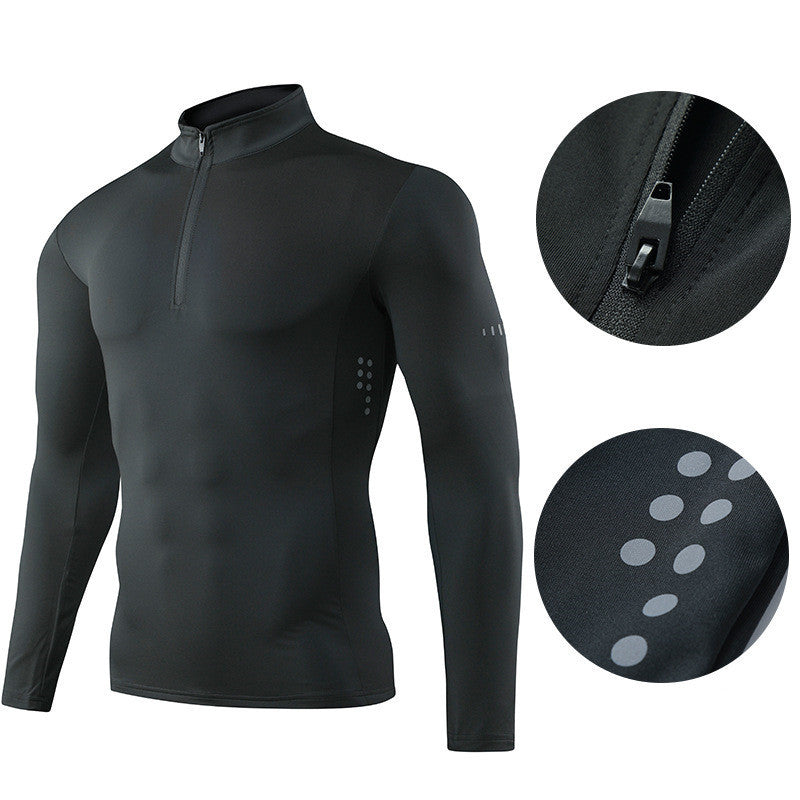 Men’s Quarter Zip Compression Fitness Shirt