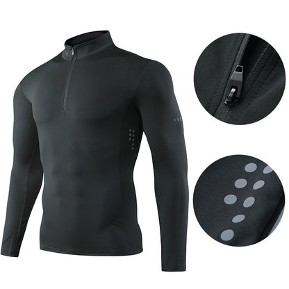 Men’s Quarter Zip Compression Fitness Shirt