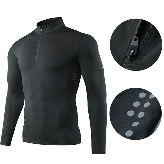 Men’s Quarter Zip Compression Fitness Shirt