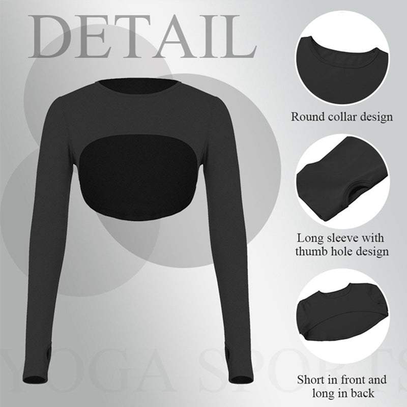 Women’s Long Sleeve Fitness Set (Moisture-Wicking) 2 or 3-Piece