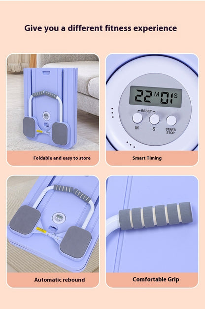 Supine Sit-Up Automatic Rebound Board - Abdominal Exercise Equipment (Foldable)