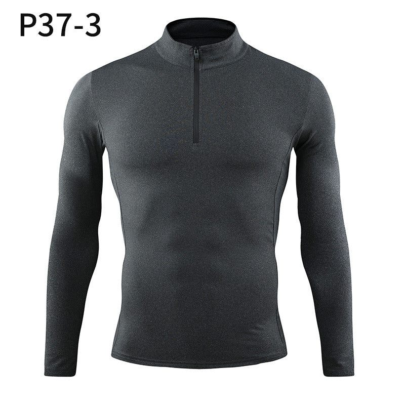 Men’s Quarter Zip Compression Fitness Shirt