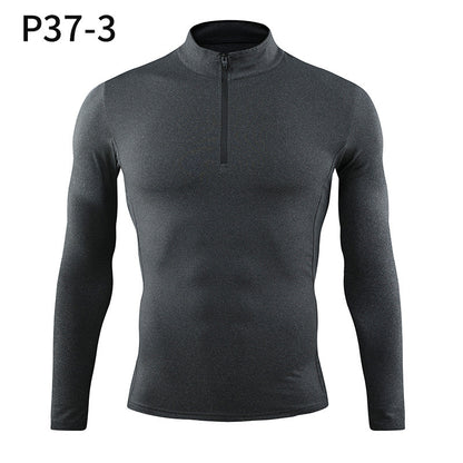 Men’s Quarter Zip Compression Fitness Shirt