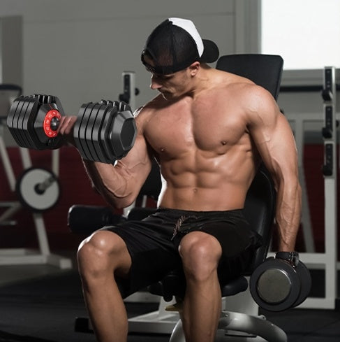 Adjustable 55LB Dumbbell Set Home
