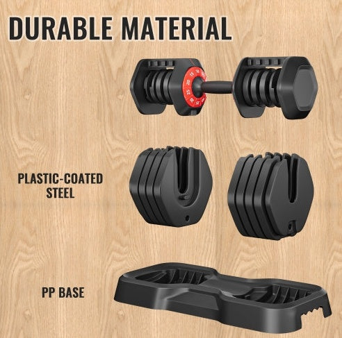 Adjustable 55LB Dumbbell Set Home
