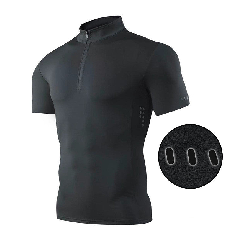 Men’s Quarter Zip Compression Fitness Shirt