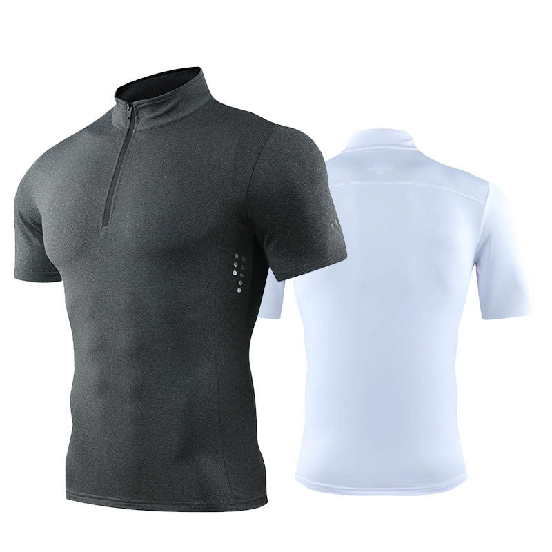 Men’s Quarter Zip Compression Fitness Shirt