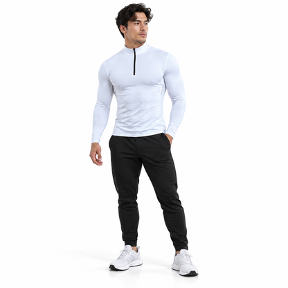 Men’s Quarter Zip Compression Fitness Shirt