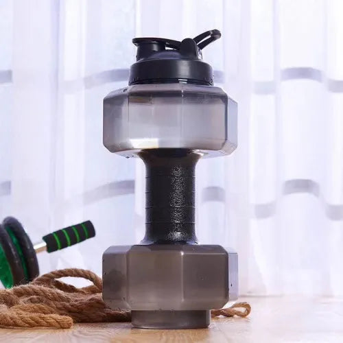 Dumbbell Water Bottle – 2.2L BPA-Free Sports Jug