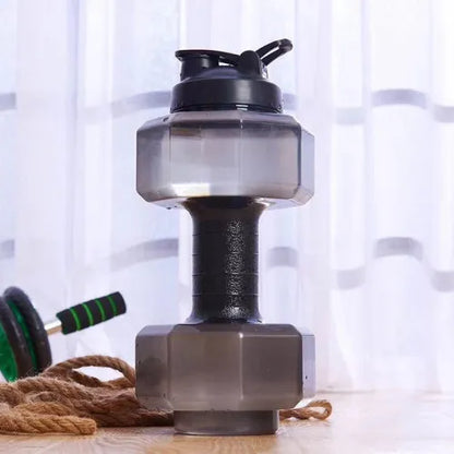 Dumbbell Water Bottle – 2.2L BPA-Free Sports Jug