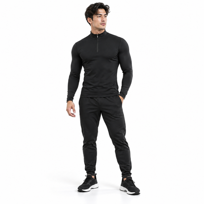 Men’s Quarter Zip Compression Fitness Shirt