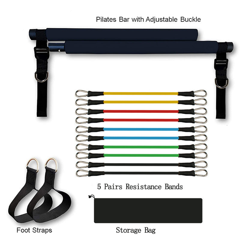Portable Barbell Bar - Resistance Band System