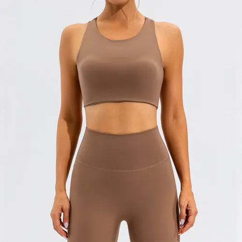 High Waist Active Lycra Set - Women's Activewear