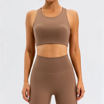High Waist Active Lycra Set - Women's Activewear