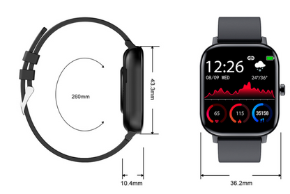 All Around Smart Bluetooth Watch (Heart Rate & Sleep Monitor)
