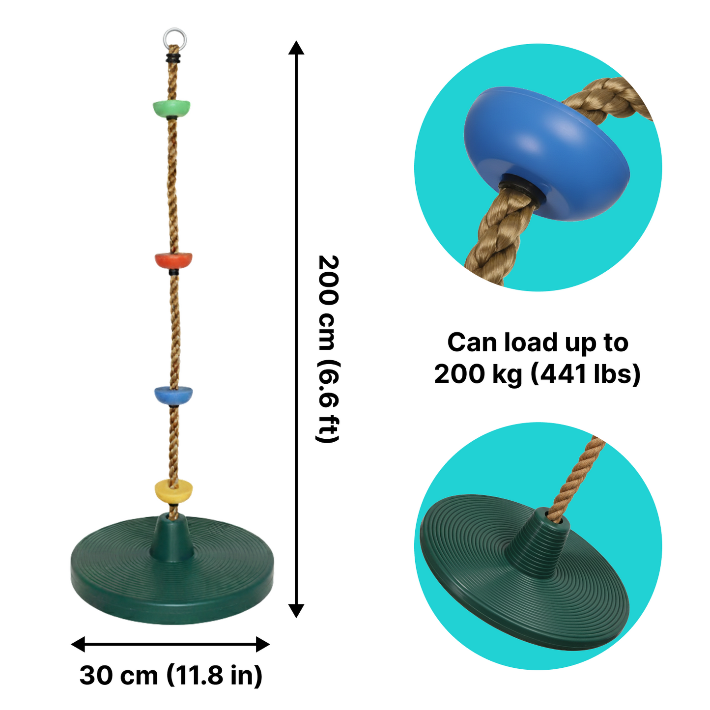 Kids Climbing Rope Swing (200kg Capacity)