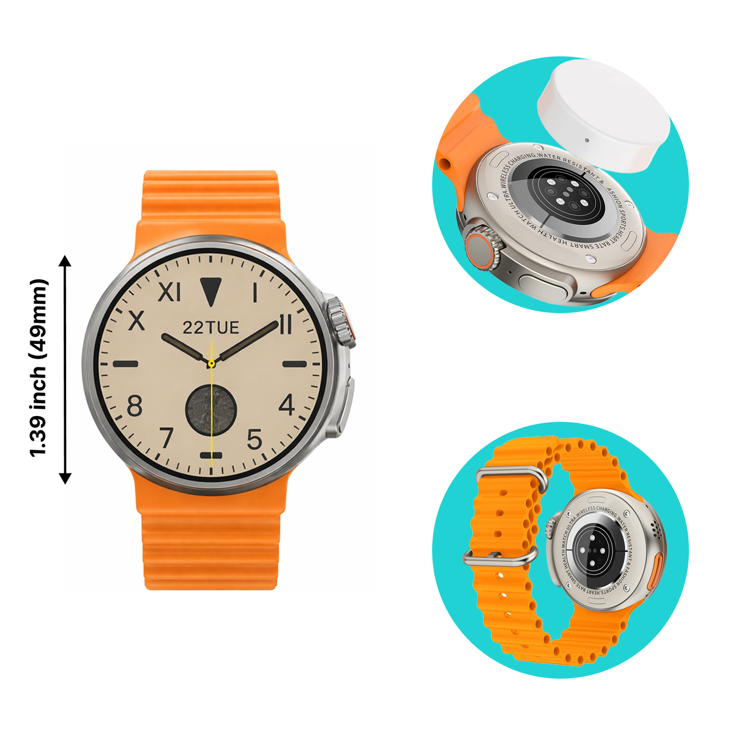 Active NFC Smart Watch with Bluetooth Call & Health Tracking