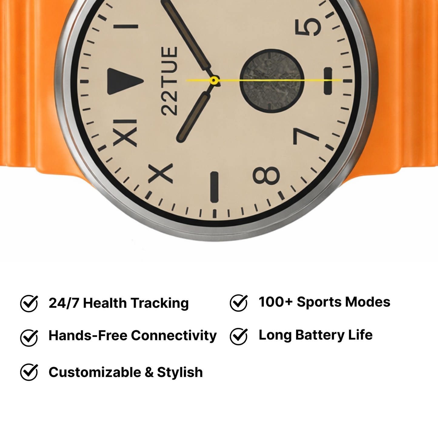 Active NFC Smart Watch with Bluetooth Call & Health Tracking