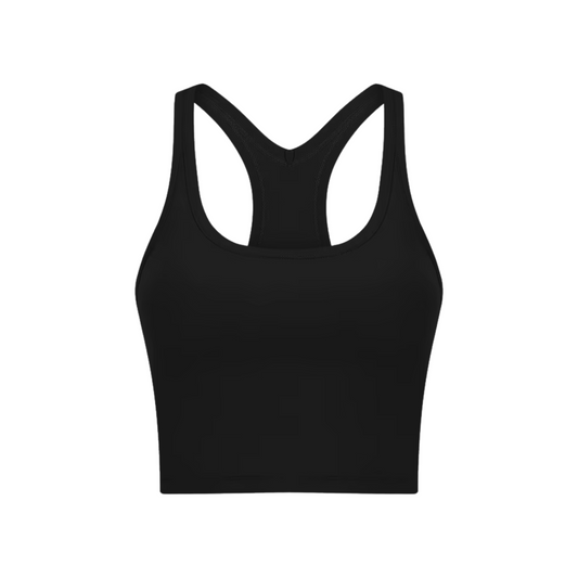 The Anchor Crop: Women's Moisture-Wicking Fitness Tank Top
