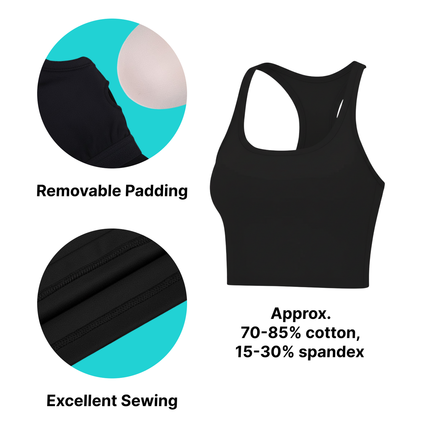 The Anchor Crop: Women's Moisture-Wicking Fitness Tank Top