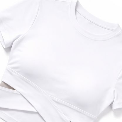 Women's Long Sleeve Activewear Crop Top (Thumbholes)