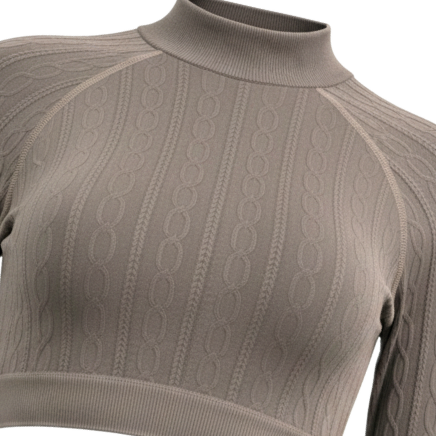 Seamless Activewear Ribbed Set - Long Sleeve & Leggings