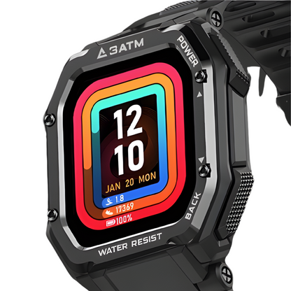 Rugged Smartwatch (20 Sport Modes) - 50-Day Battery
