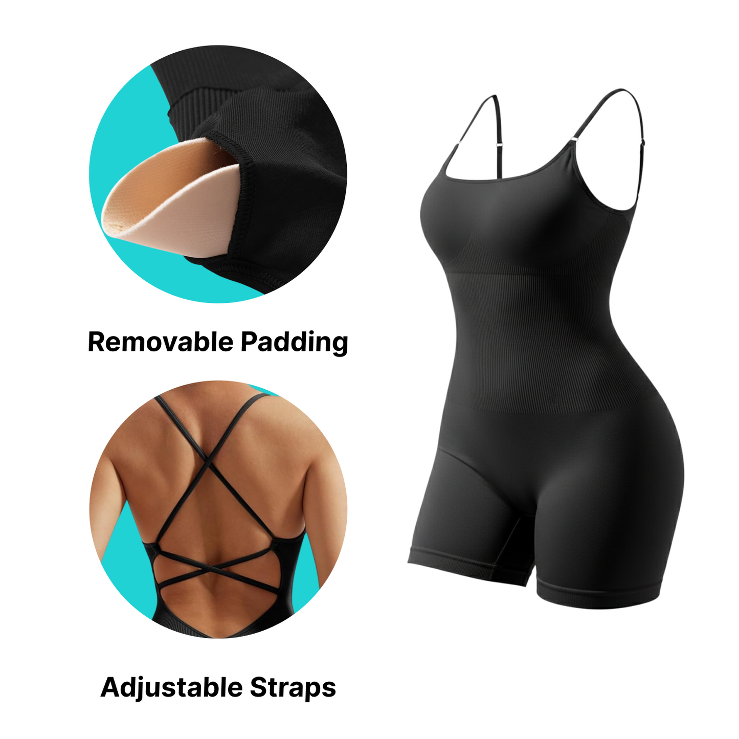 Backless Yoga Romper (One-Piece) Cross-Strap