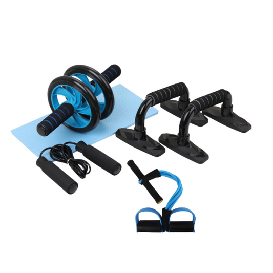 5-in-1 Home Gym Kit - Ab Roller & Accessories