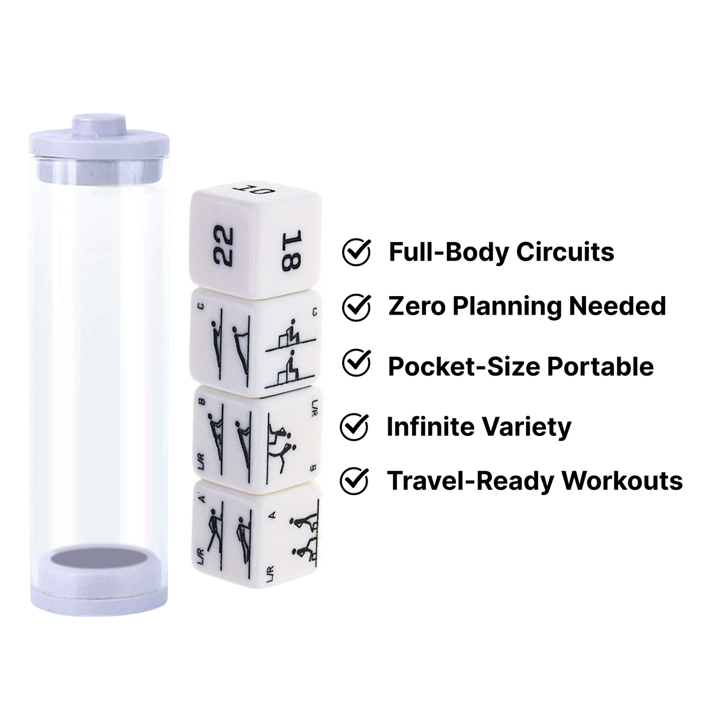 4-Dice Workout Set - Full Body Randomizer