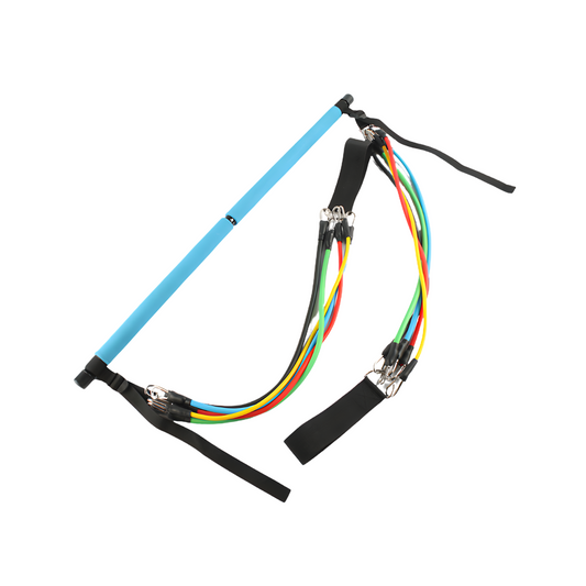 Portable Barbell Bar - Resistance Band System