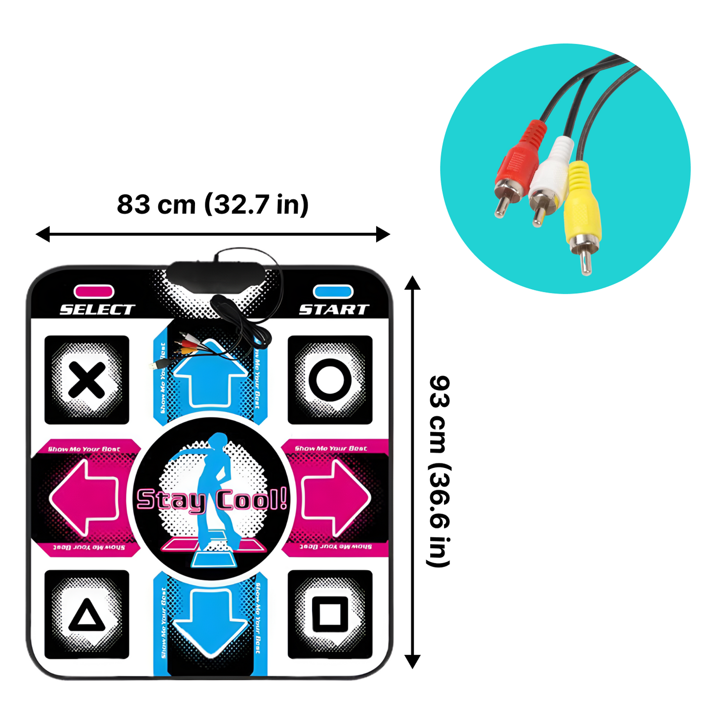 Arcade Cardio Mat for PC - 11mm Padded (Foldable)